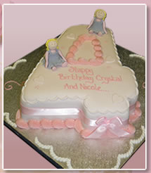 $ Year cake for twins!